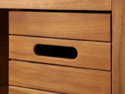 Meuble sous vasque en bois d'acacia - 90 cm - PULUKAN