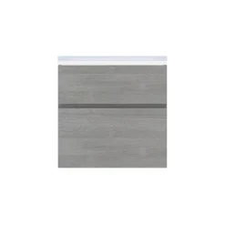 Meuble sous vasque faible profondeur effet chêne clair l.60 cm 2 tiroirs, Calao
