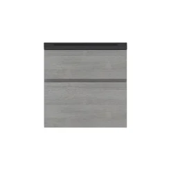 Meuble sous vasque faible profondeur effet chêne clair l.60 cm 2 tiroirs, Calao