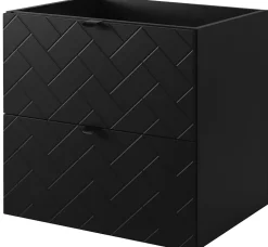 Meuble sous vasque MADIS NOIR 60 cm B