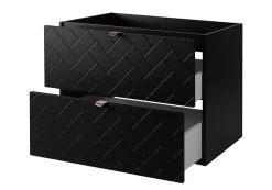 Meuble sous vasque MADIS NOIR 60 cm G
