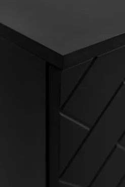 Meuble sous vasque MADIS NOIR 60 cm G