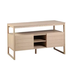 Meuble sous vasque plaqué chêne ATOLL 140cm