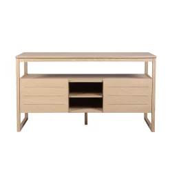 Meuble sous vasque plaqué chêne ATOLL 140cm