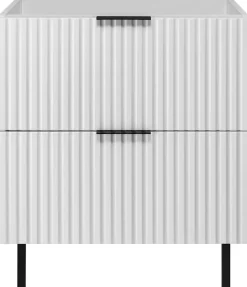 Meuble sous vasque sur pieds FLOW blanc 60 cm