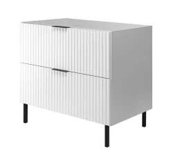Meuble sous vasque sur pieds FLOW blanc 80 cm