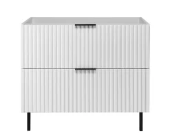 Meuble sous vasque sur pieds FLOW blanc 80 cm