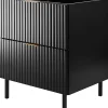 Meuble sous vasque sur pieds FLOW noir 60 cm