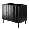 Meuble sous vasque sur pieds FLOW noir 80 cm