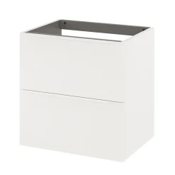 Meuble sous vasque suspendu blanc mat l.60 x H.60 x P.45 cm, GoodHome Imandra