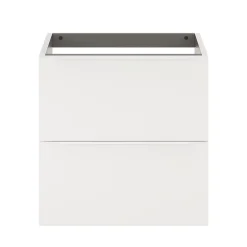 Meuble sous vasque suspendu blanc mat l.60 x H.60 x P.45 cm, GoodHome Imandra