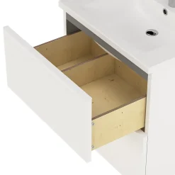 Meuble sous vasque suspendu blanc mat l.60 x H.60 x P.45 cm, GoodHome Imandra