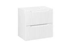 Meuble sous vasque suspendu 2 tiroirs NOVA BLANC 60 CM