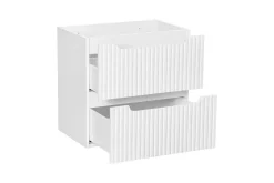 Meuble sous vasque suspendu 2 tiroirs NOVA BLANC 60 CM