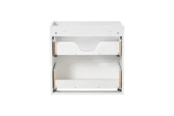 Meuble sous vasque suspendu 2 tiroirs NOVA BLANC 60 CM
