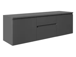 Meuble sous vasque suspendu - Gris - 150 cm - JIMENA II
