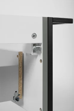 Meuble sous vasque suspendu LOV avec porte-serviettes vert et noir 60 cm