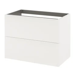 Meuble sous vasque suspendu blanc mat l.80 x H.60 x P.45 cm, GoodHome Imandra