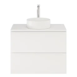 Meuble sous vasque suspendu blanc mat l.80 x H.60 x P.45 cm, GoodHome Imandra