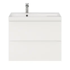 Meuble sous vasque suspendu blanc mat l.80 x H.60 x P.45 cm, GoodHome Imandra