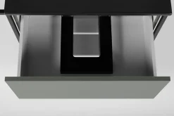 Meuble sous vasque suspendu LOV avec porte-serviettes vert et noir 80 cm