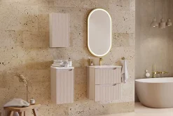 Meuble sous vasque suspendu 2 tiroirs NOVA CACHEMIRE 50 CM