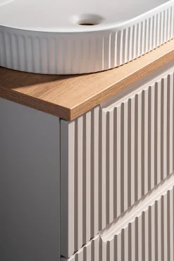 Meuble sous vasque suspendu 2 tiroirs NOVA CACHEMIRE 50 CM