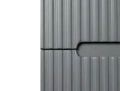Meuble sous vasque suspendu strié gris - 120 cm - PAVANI