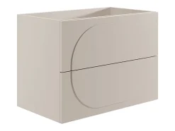 Meuble sous vasque suspendu - Beige - 80 cm - VUTOMA