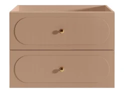 Meuble sous vasque suspendu - Vieux rose - 80 cm - SATOBAL