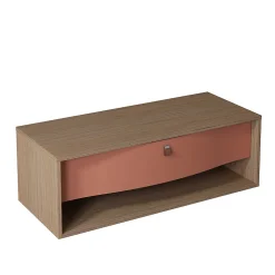 Meuble sous vasque suspendu terracotta mat 1 tiroir l.120 x H.40 x P.50 cm, Decotec Havana