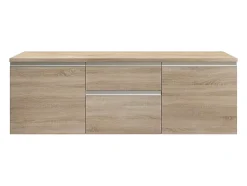 Meuble sous vasque suspendu - Naturel clair - 150 cm - JIMENA II