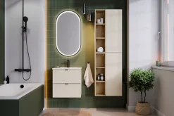 Meuble sous vasque suspendu DALIA cachemire 50 cm