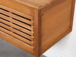 Meuble sous vasque suspendu en bois d'acacia - 130 cm - PENEBEL