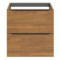 Meuble sous vasque suspendu effet noyer l.60 x H.60 x P.45 cm, GoodHome Imandra