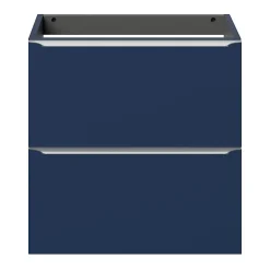 Meuble sous vasque suspendu faible profondeur bleu nuit mat l.60 x H.60 x P.36 cm, GoodHome Imandra