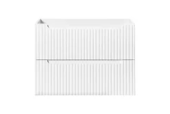 Meuble sous vasque suspendu 2 tiroirs NOVA BLANC 80 CM