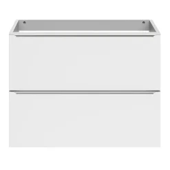 Meuble sous vasque suspendu faible profondeur blanc brillant l.80 x H.60 x P.36 cm, GoodHome Imandra