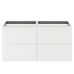 Meuble sous vasque suspendu blanc mat l.120 x H.60 x P.45 cm, GoodHome Imandra