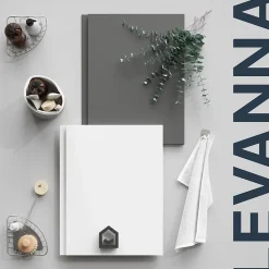 Meuble sous vasque suspendu gris anthracite mat 4 tiroirs l.120 x H.48 x P.45 cm, GoodHome Levanna