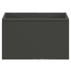 Meuble sous vasque suspendu gris anthracite mat 2 tiroirs l.80 x H.48 x P.45 cm Levanna