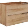 Meuble sous vasque suspendu - Naturel clair - 80 cm - NISAYA