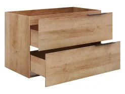 Meuble sous vasque suspendu - Naturel clair - 80 cm - NISAYA