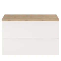 Meuble sous vasque suspendu blanc mat l.100 x H.60 x P.45 cm, GoodHome Imandra