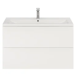 Meuble sous vasque suspendu blanc mat l.100 x H.60 x P.45 cm, GoodHome Imandra