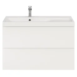 Meuble sous vasque suspendu blanc mat l.100 x H.60 x P.45 cm, GoodHome Imandra