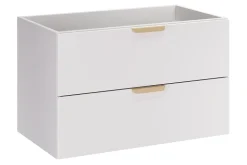 Meuble sous vasque suspendu ASTER blanc 80 cm