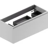 Meuble sous vasque suspendu blanc l.120 cm pour double vasque, Pura