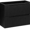 Meuble sous vasque suspendu 2 tiroirs NOVA NOIR 80 CM