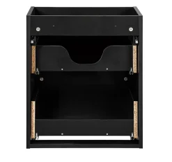 Meuble sous vasque suspendu 2 tiroirs NOVA NOIR 80 CM